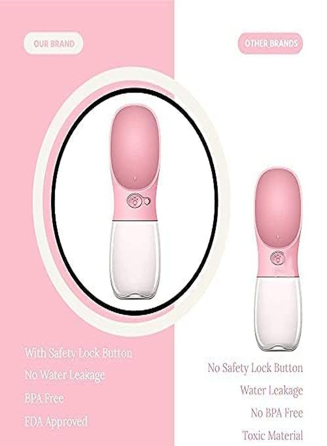 KittuPet زجاجة ماء للكلاب من KittuPet للمشي، كوب أنيق مضاد للبكتيريا للسفر مع وعاء وموزع، مانع للتسرب، محمول، سريع وسهل الاستخدام (قد يختلف اللون) - Image 3